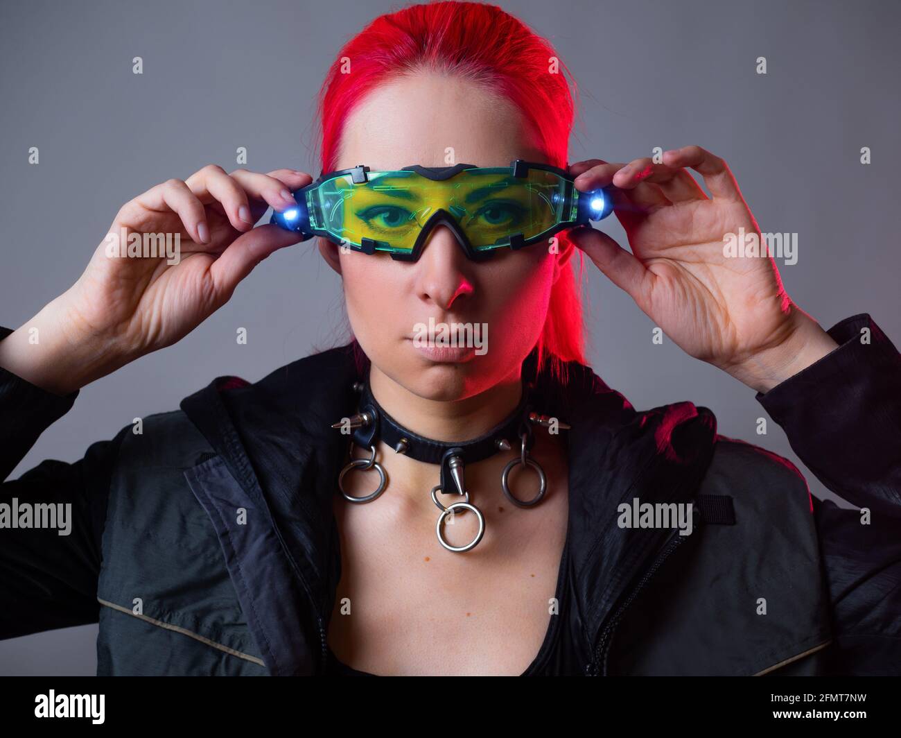 Gafas de techno futurista