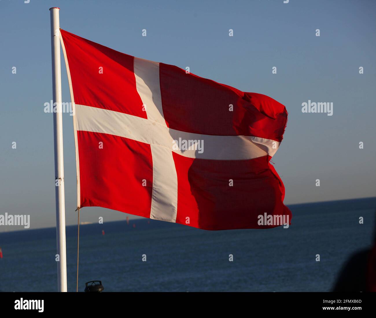 Flagge von Dänemark Foto de stock