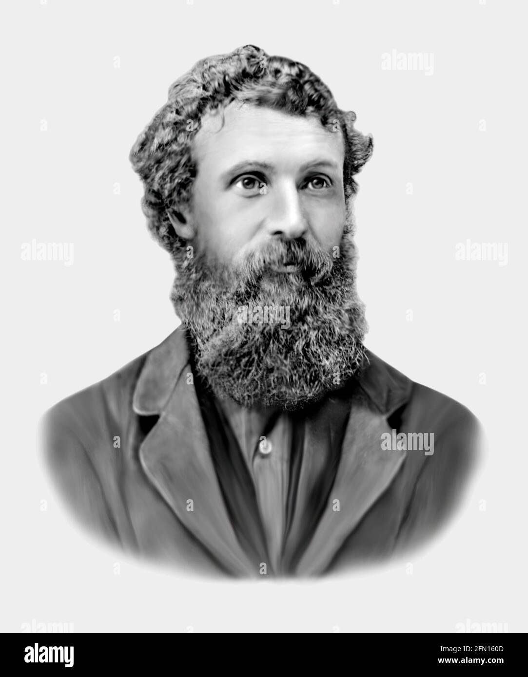 John Muir 1838-1914 Naturalista Escocés Americano Autor zoólogo botánico Glaciólogo Foto de stock