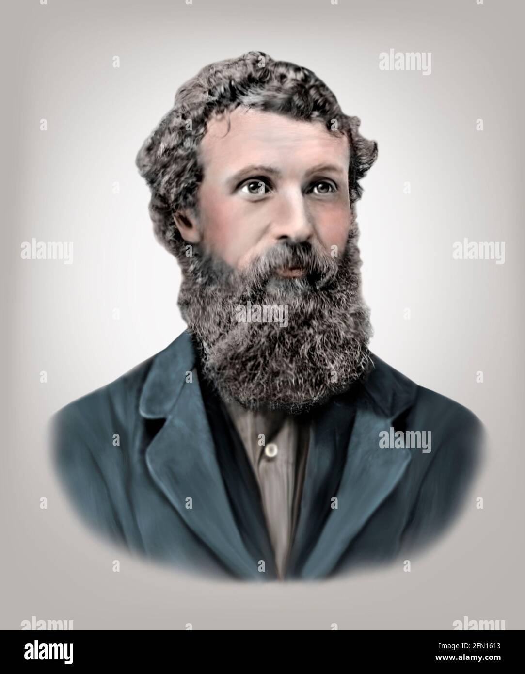 John Muir 1838-1914 Naturalista Escocés Americano Autor zoólogo botánico Glaciólogo Foto de stock