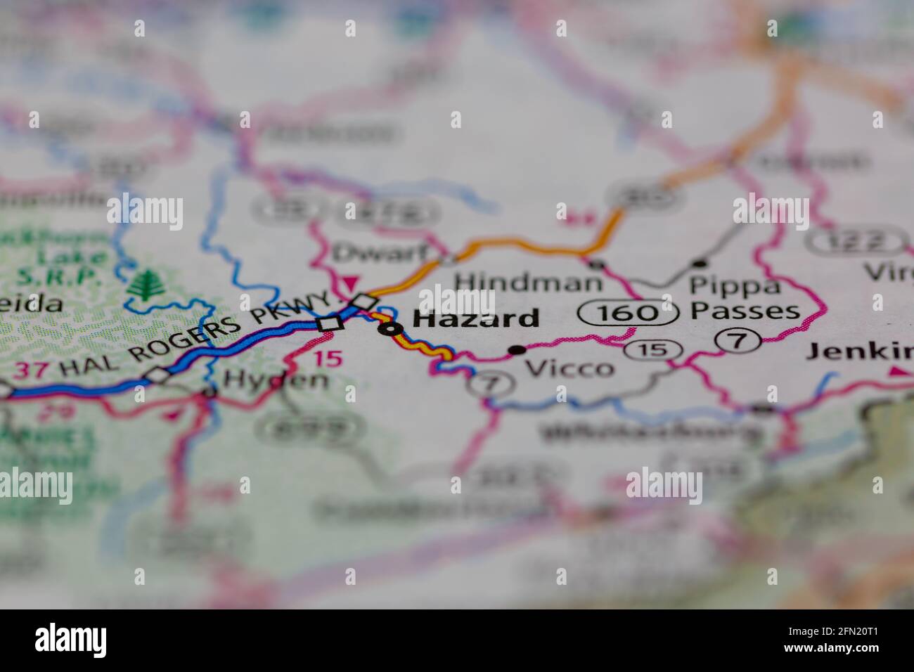 Mappa di hazard kentucky fotografías e imágenes de alta resolución Alamy