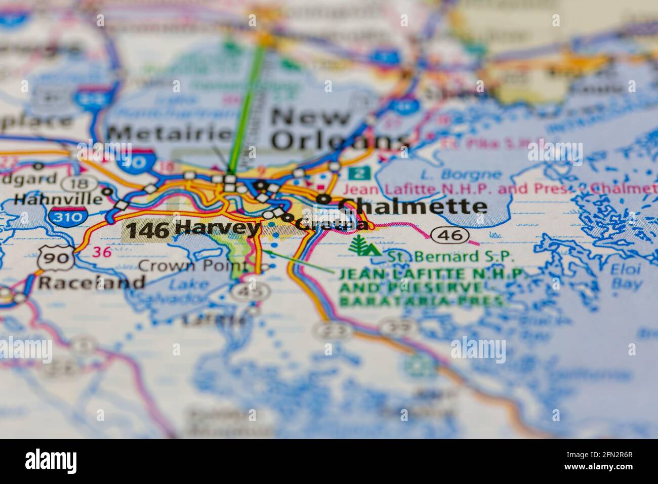Mapa de gretna louisiana fotografías e imágenes de alta resolución Alamy