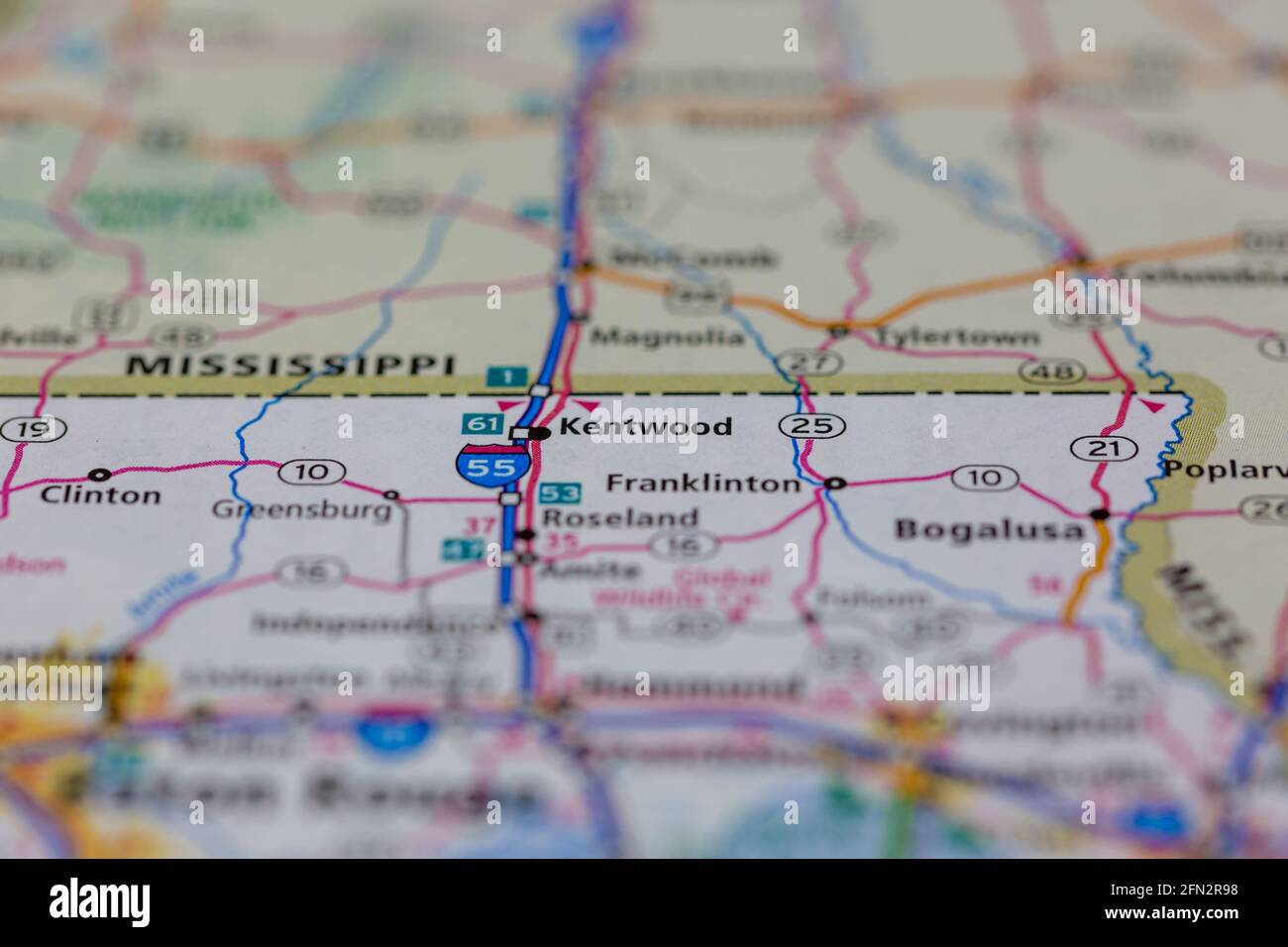 Kentwood en un mapa fotografías e imágenes de alta resolución Alamy