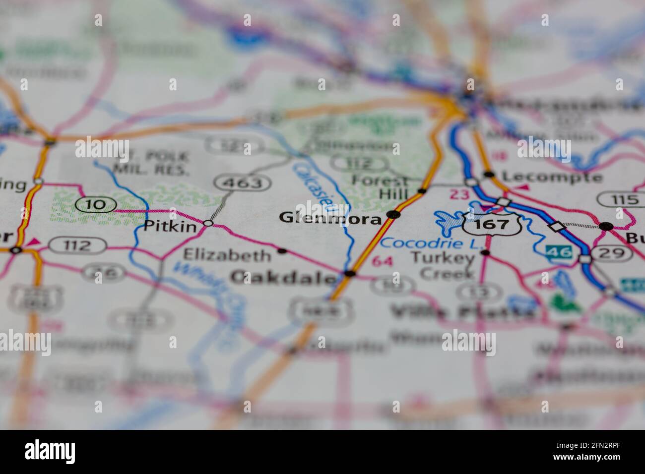 Glenmora en un mapa fotografías e imágenes de alta resolución Alamy