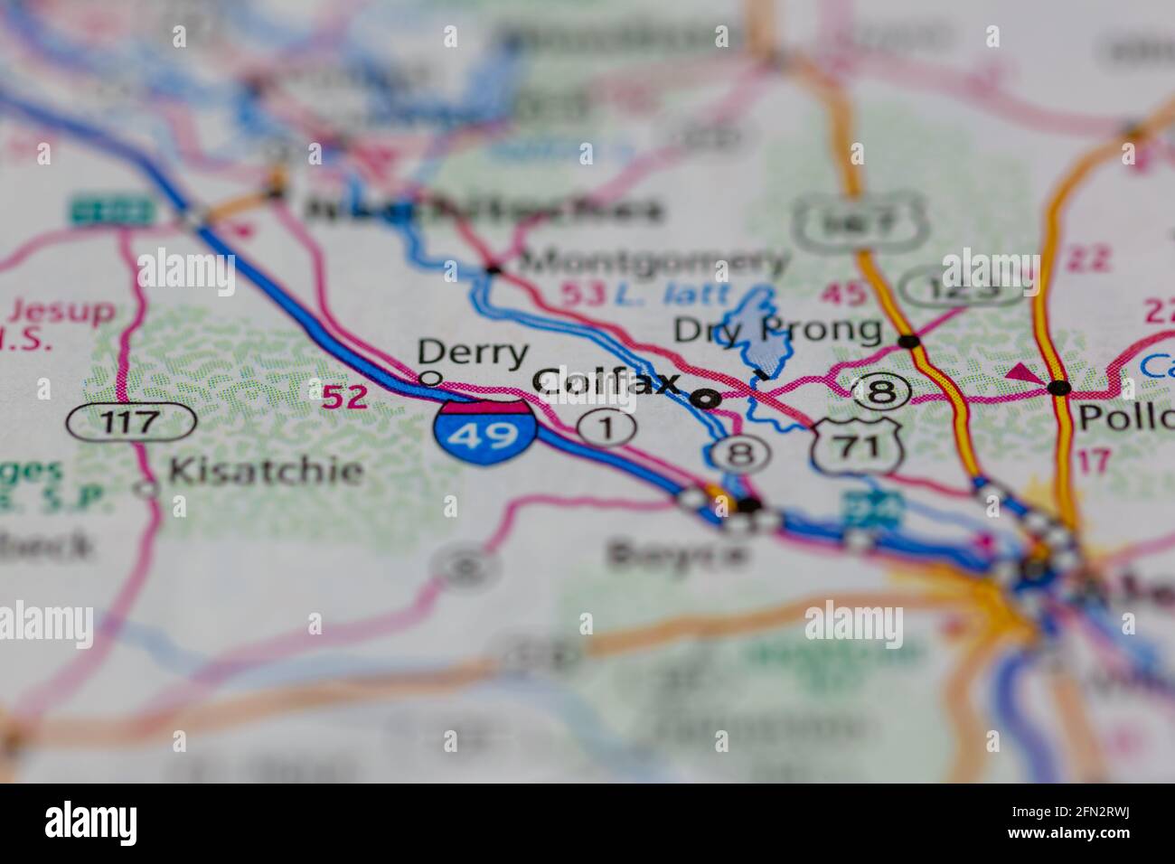Mapa de colfax louisiana fotografías e imágenes de alta resolución Alamy