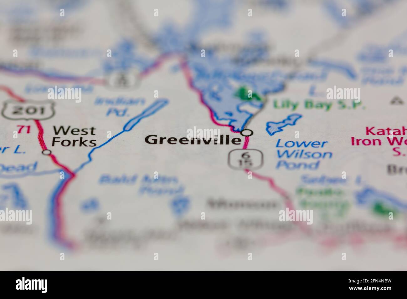 Mapa de greenville maine fotografías e imágenes de alta resolución Alamy