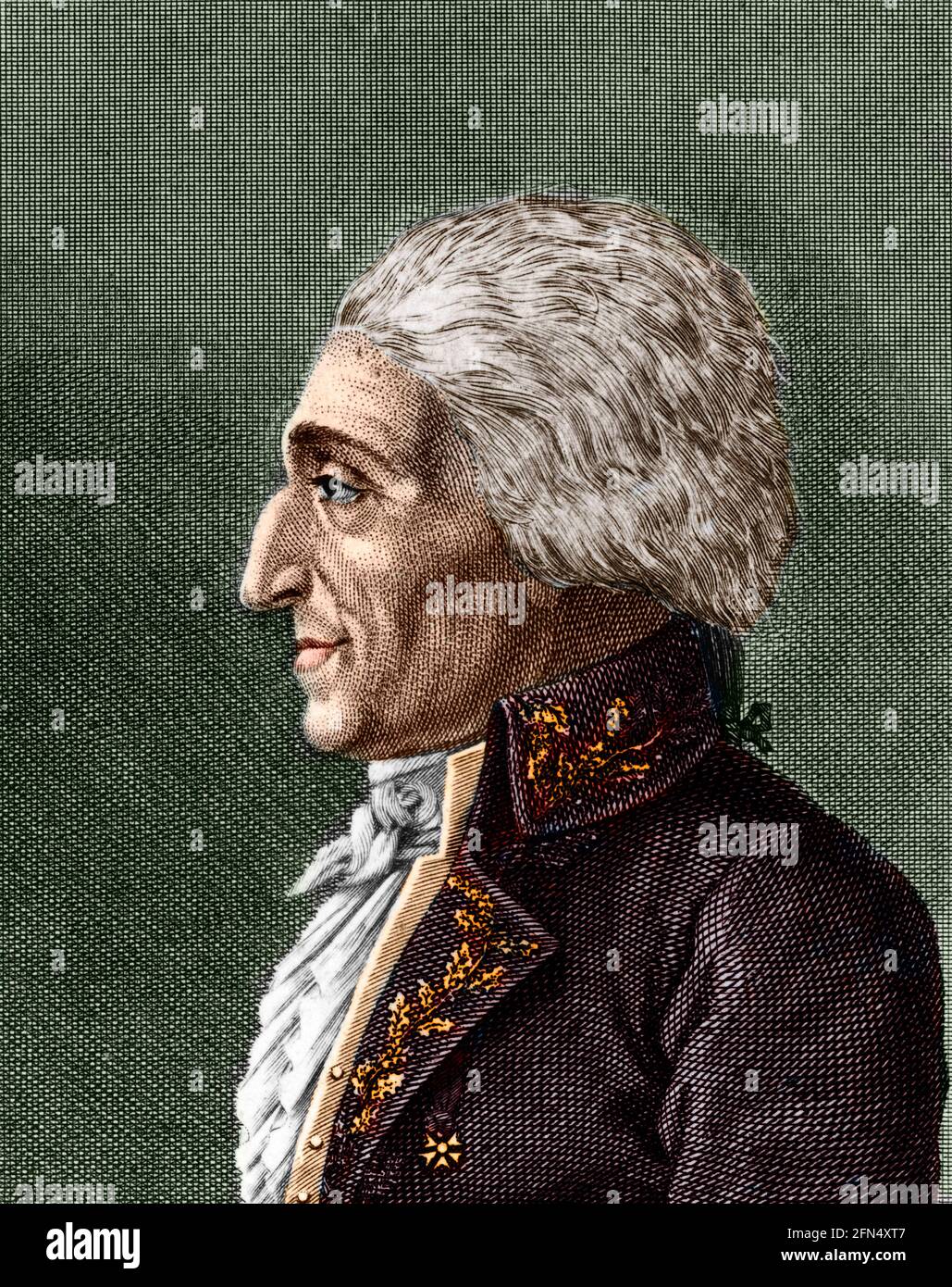 Retrato de Antoine Augustin Parmentier (1737-1813) Foto de stock