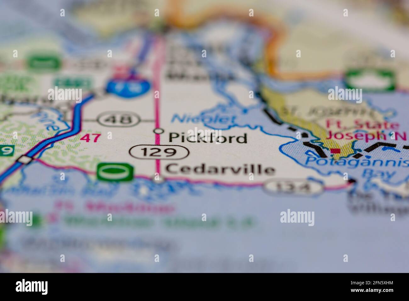 Mapa de pickford michigan fotografías e imágenes de alta resolución Alamy