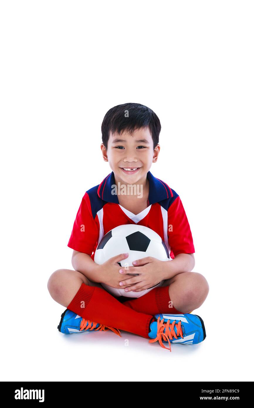 Niño Pequeño Aislado 10 Años Que Se Colocan En Un Chándal Del Deporte  Imagen de archivo - Imagen de sonrisa, persona: 93722643