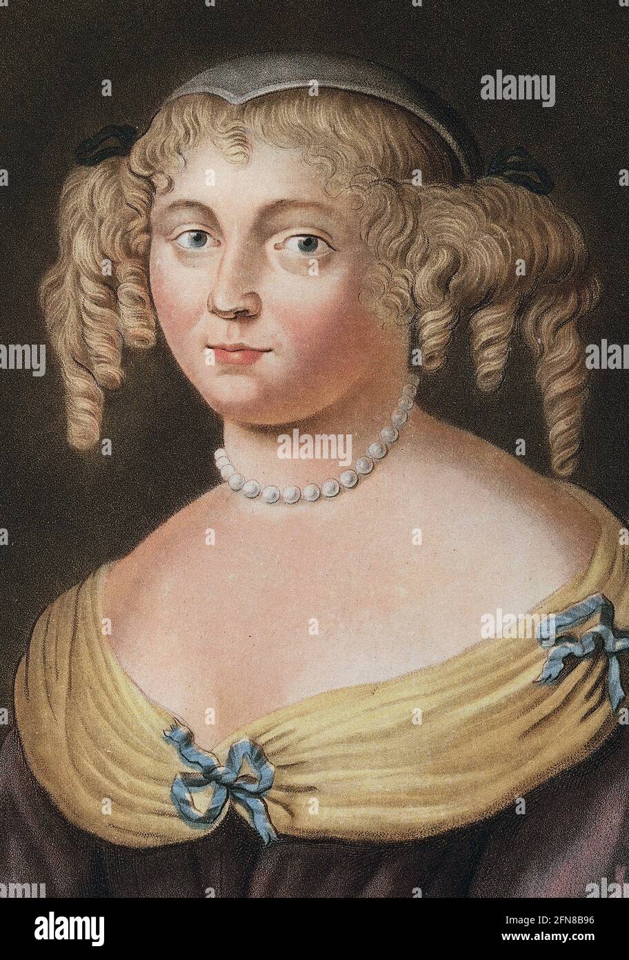 Retrato de Madame de Sevigne Foto de stock