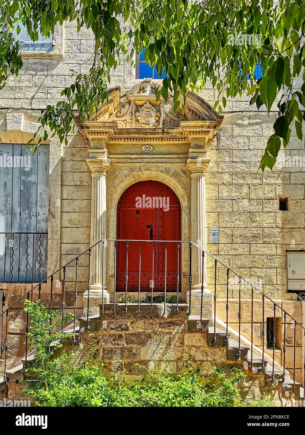 Hotel d'Alfone, Pezenas Foto de stock