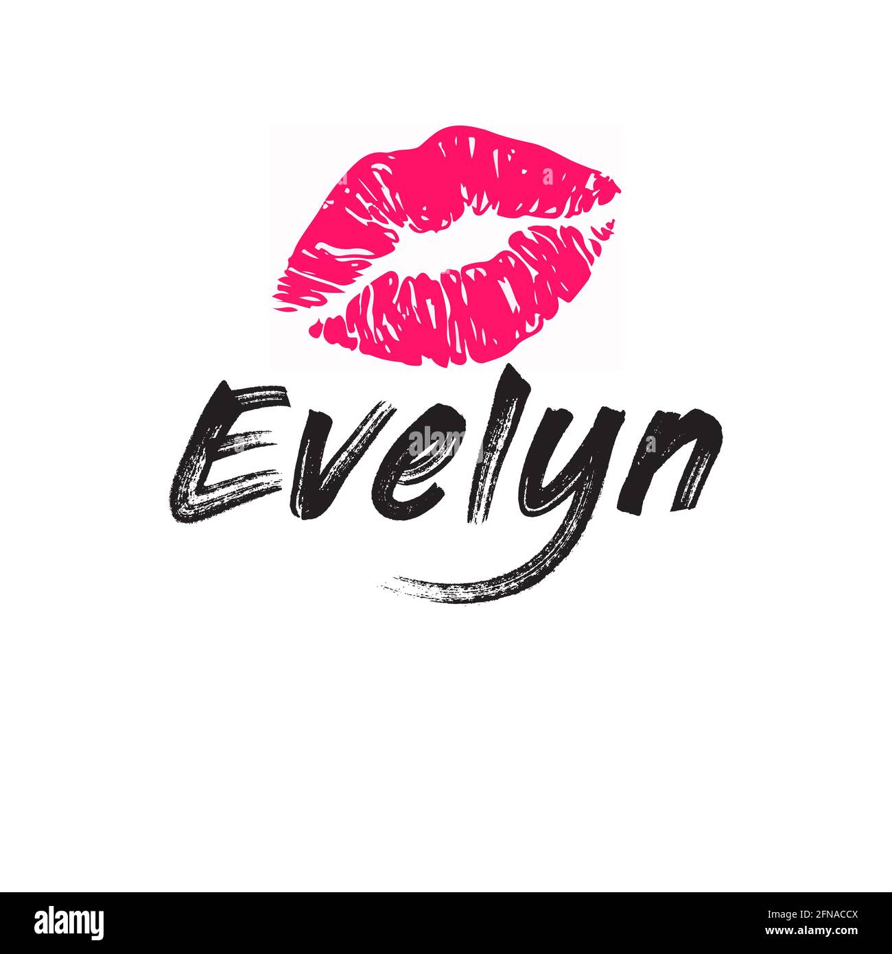 Diseño de nombre evelyn fotografías e imágenes de alta resolución - Alamy