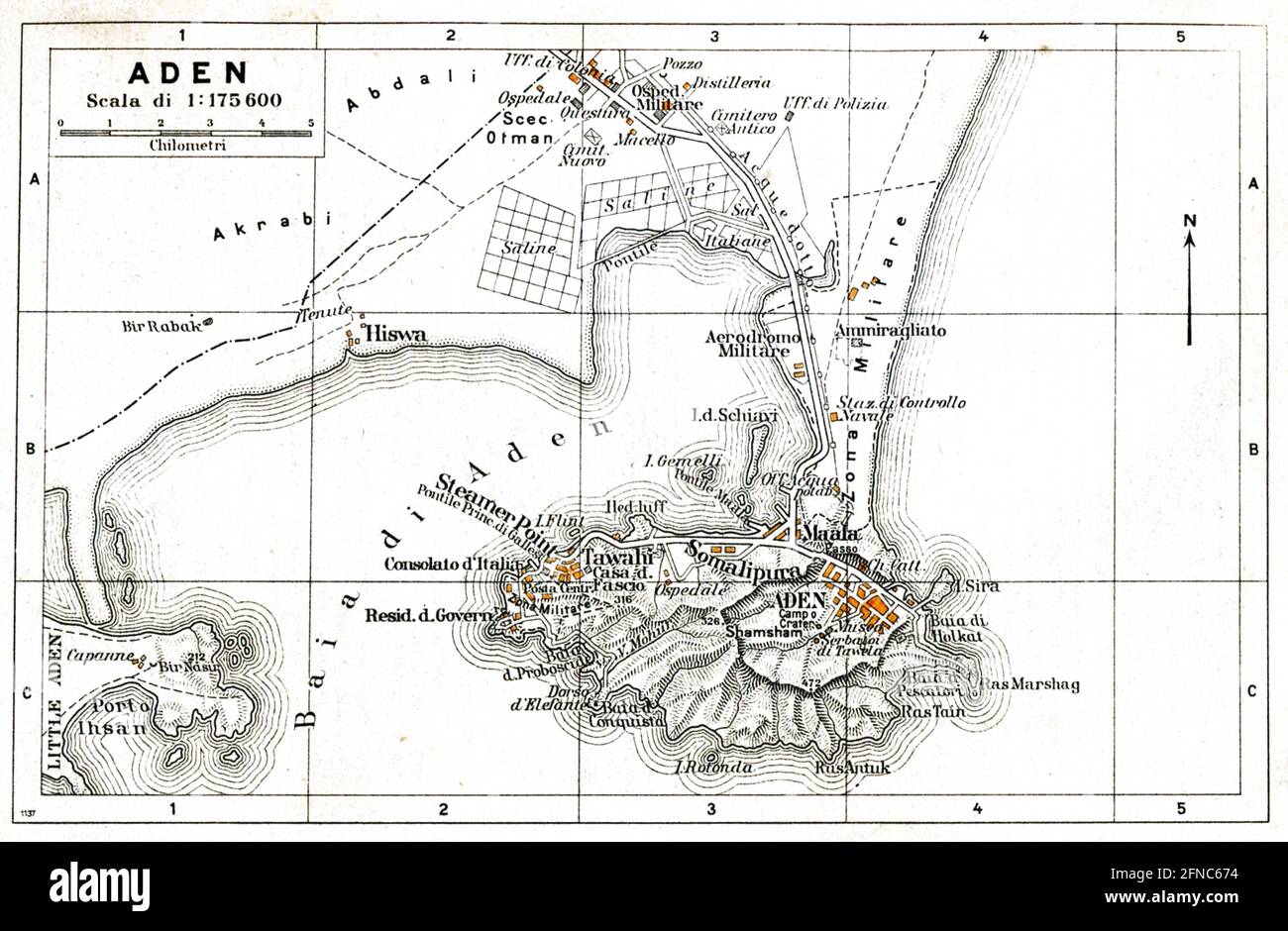 Mapa Antiguo De La Ciudad De Ad N Yemen Imagen De La Gu A De Frica