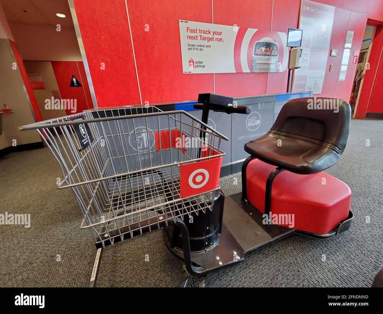 Un carro de la compra motorizado