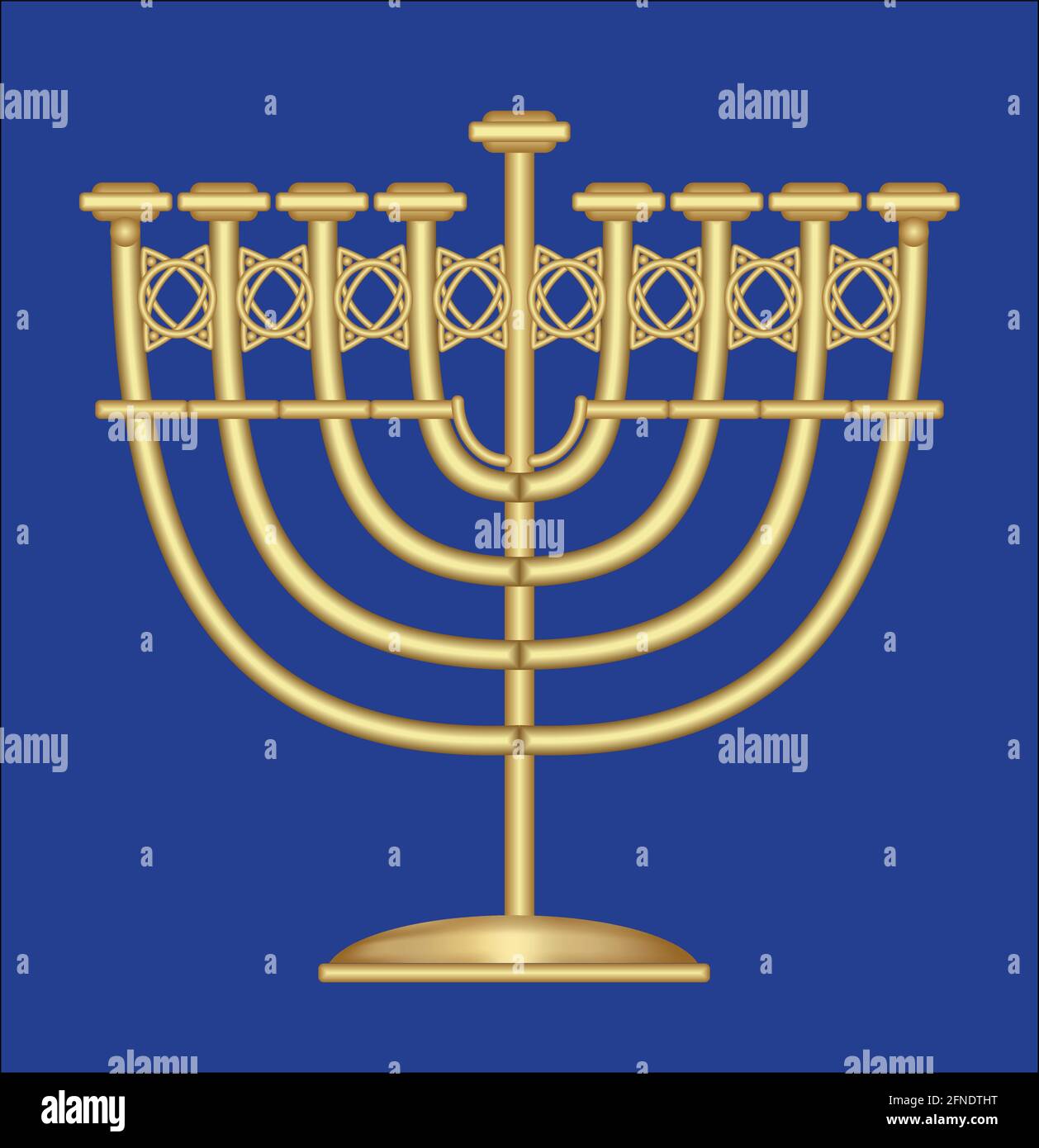 Espinas marco Literatura Candelabro de oro antiguo clásico, portavelas de nueve ramas, símbolo de la  fiesta judía de Hanukkah Imagen Vector de stock - Alamy