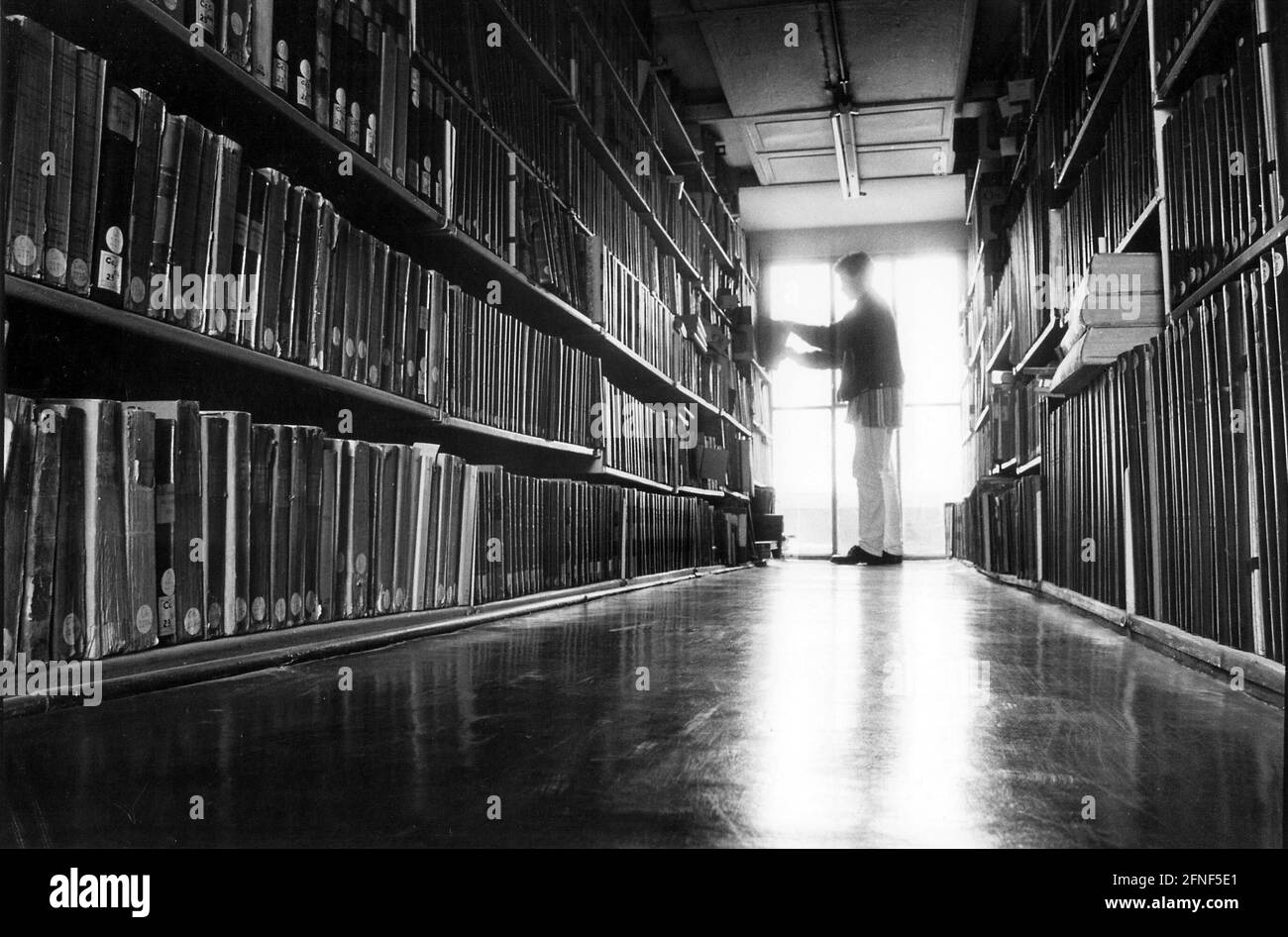 Vista interior de la Biblioteca Estatal de Berlín. [traducción automática] Foto de stock