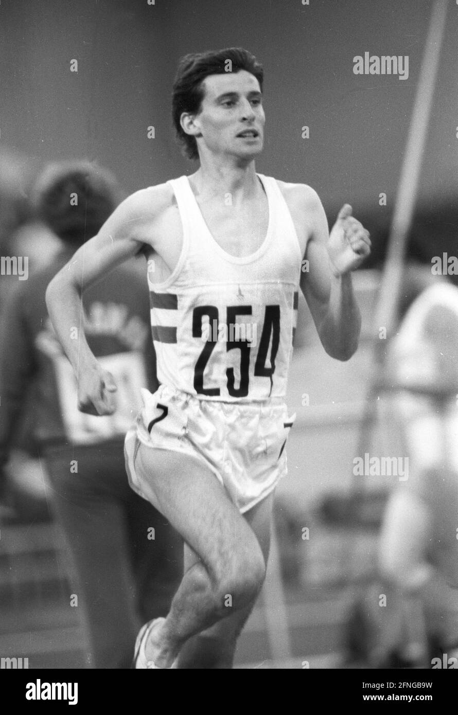 Juegos Olímpicos 1980 Moscú / Atletismo / 1500m / Sebastian Coe (GBR) Acción 1500m 31.07.1980. [traducción automática] Foto de stock