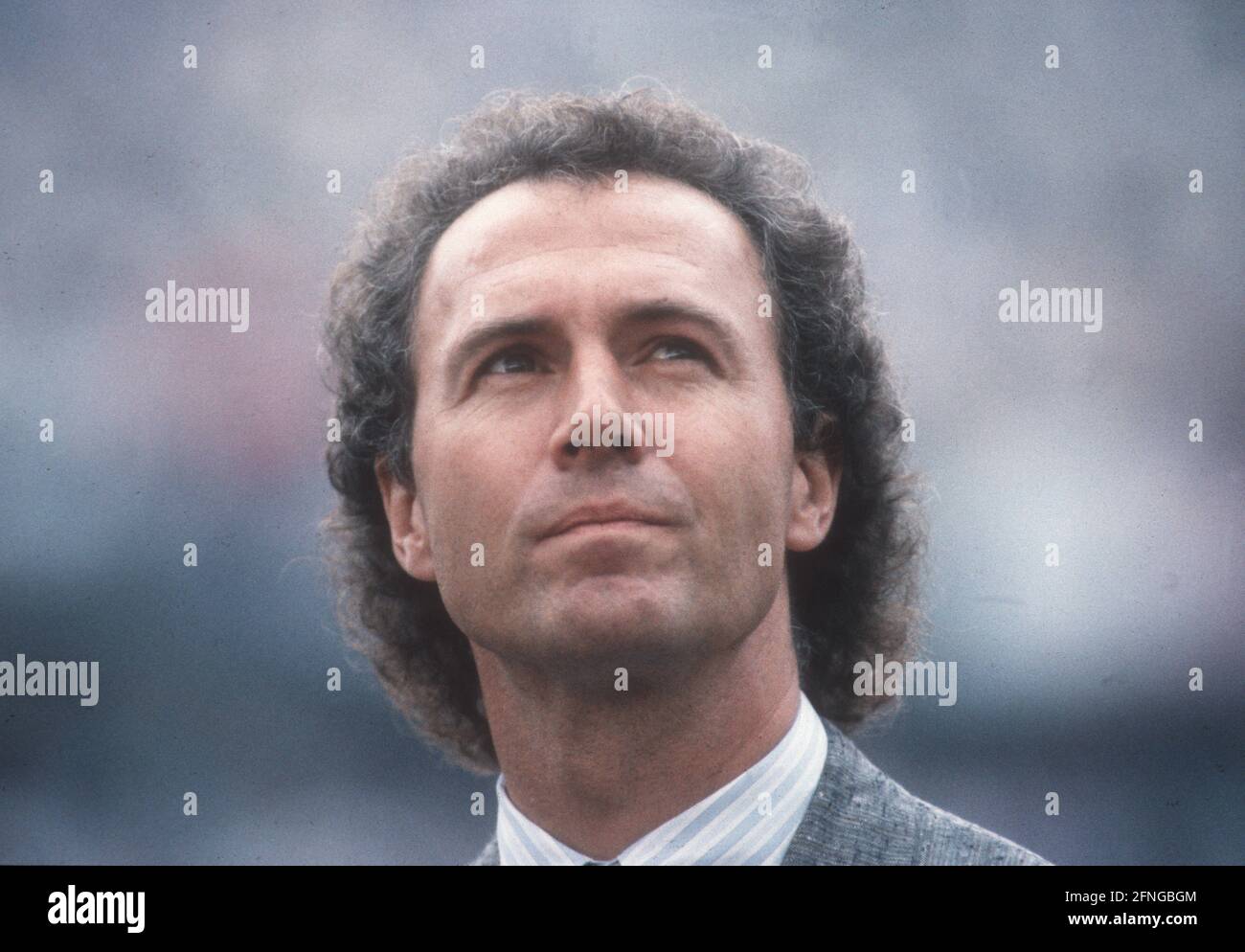 El director del equipo Franz Beckenbauer (equipo nacional de fútbol alemán) retrato en 09.09.1987. Copyright para uso periodístico solamente! ¡Sólo para uso editorial! Copyright sólo para uso periodístico ! ¡Sólo para uso editorial! [traducción automática] Foto de stock