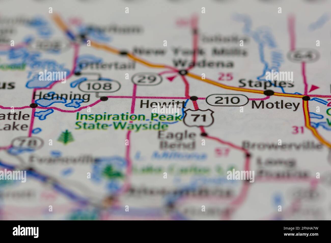 Hewitt minnesota en un mapa fotografías e imágenes de alta resolución
