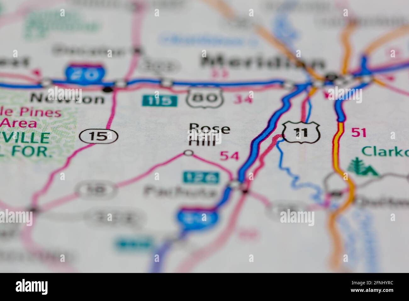 Rose hill en un mapa fotografías e imágenes de alta resolución Alamy
