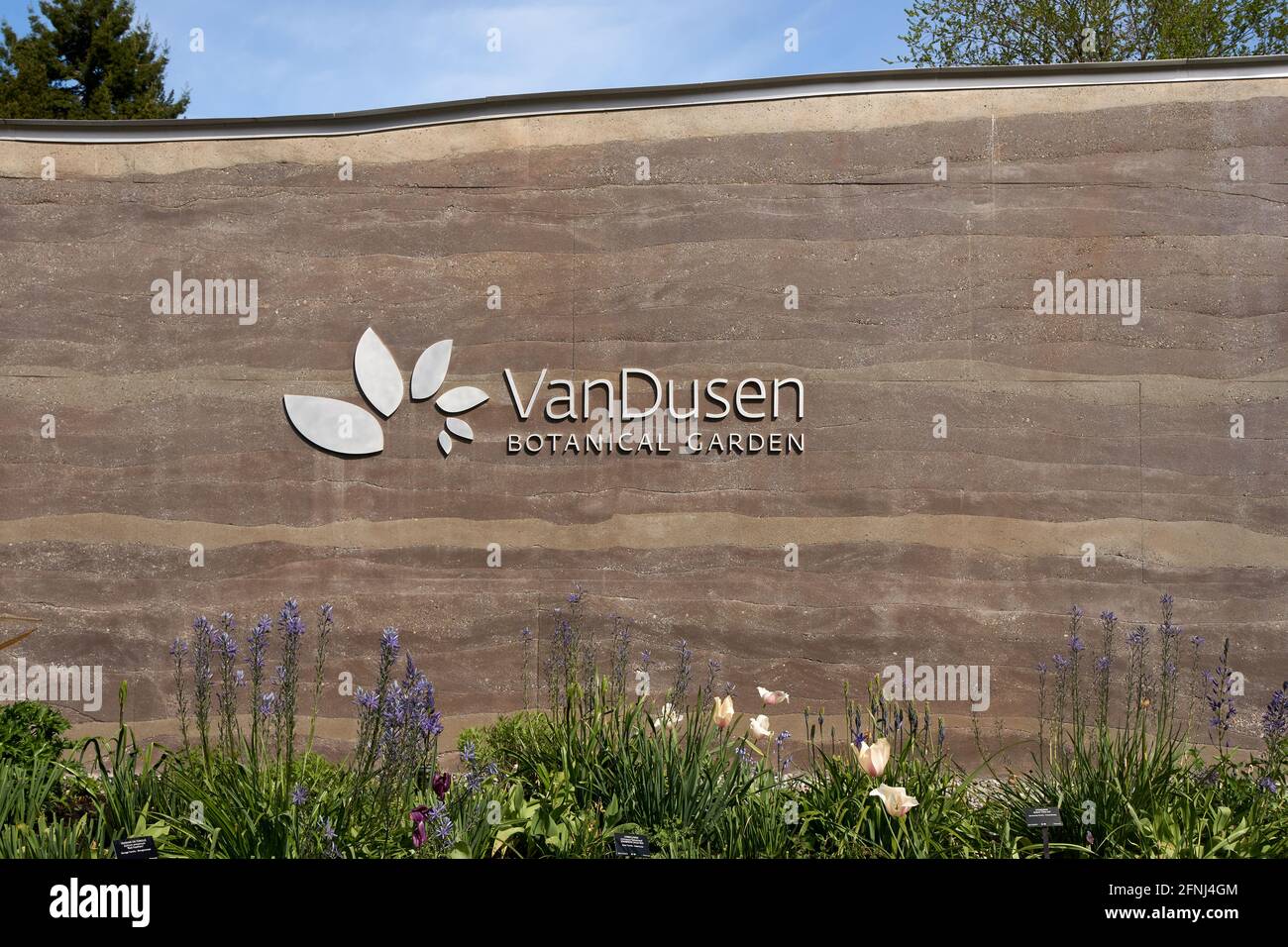 Centro de Visitantes en el Jardín Botánico VanDusen en Vancouver, BC, Canadá Foto de stock