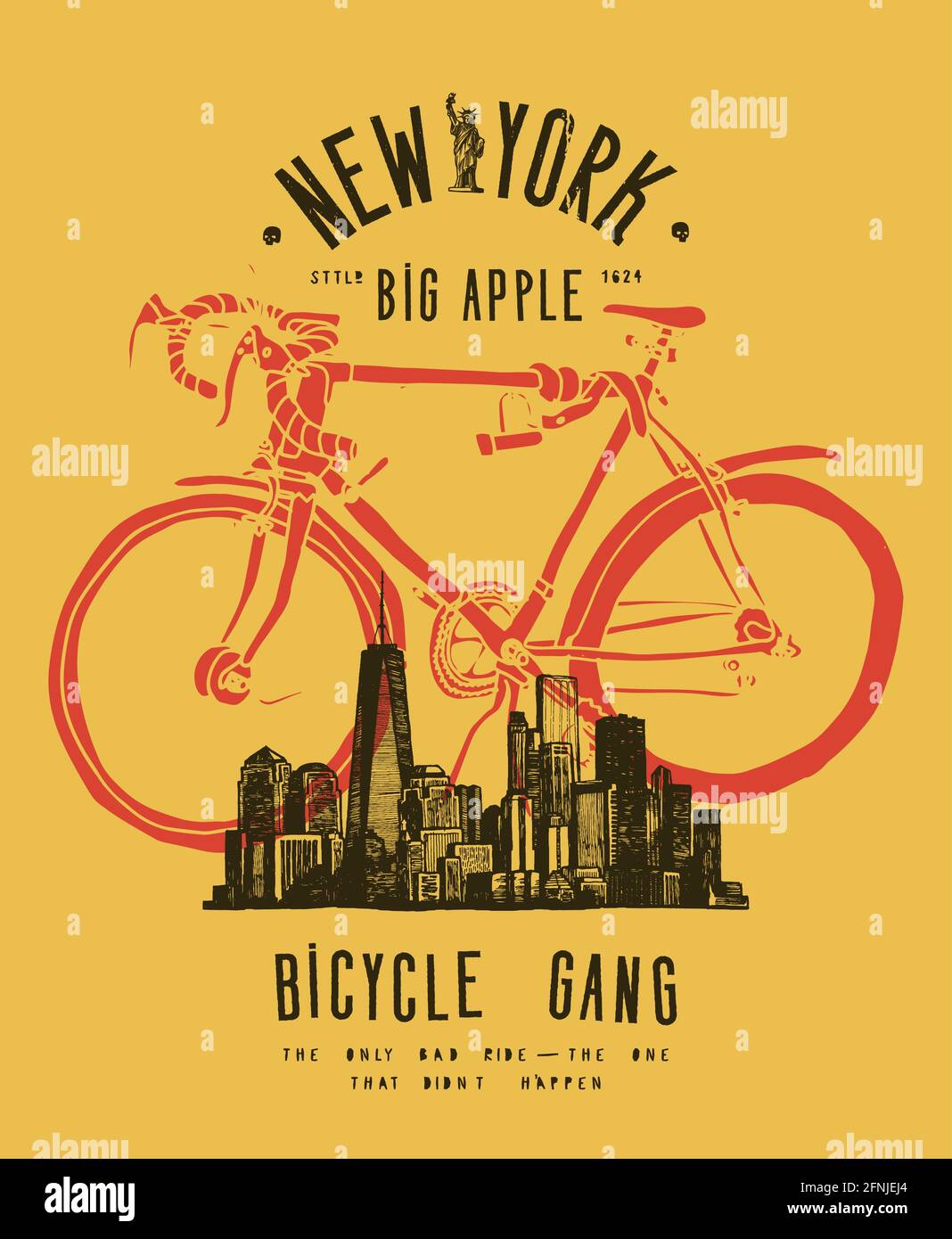 camisetas estampadas con bicicletas
