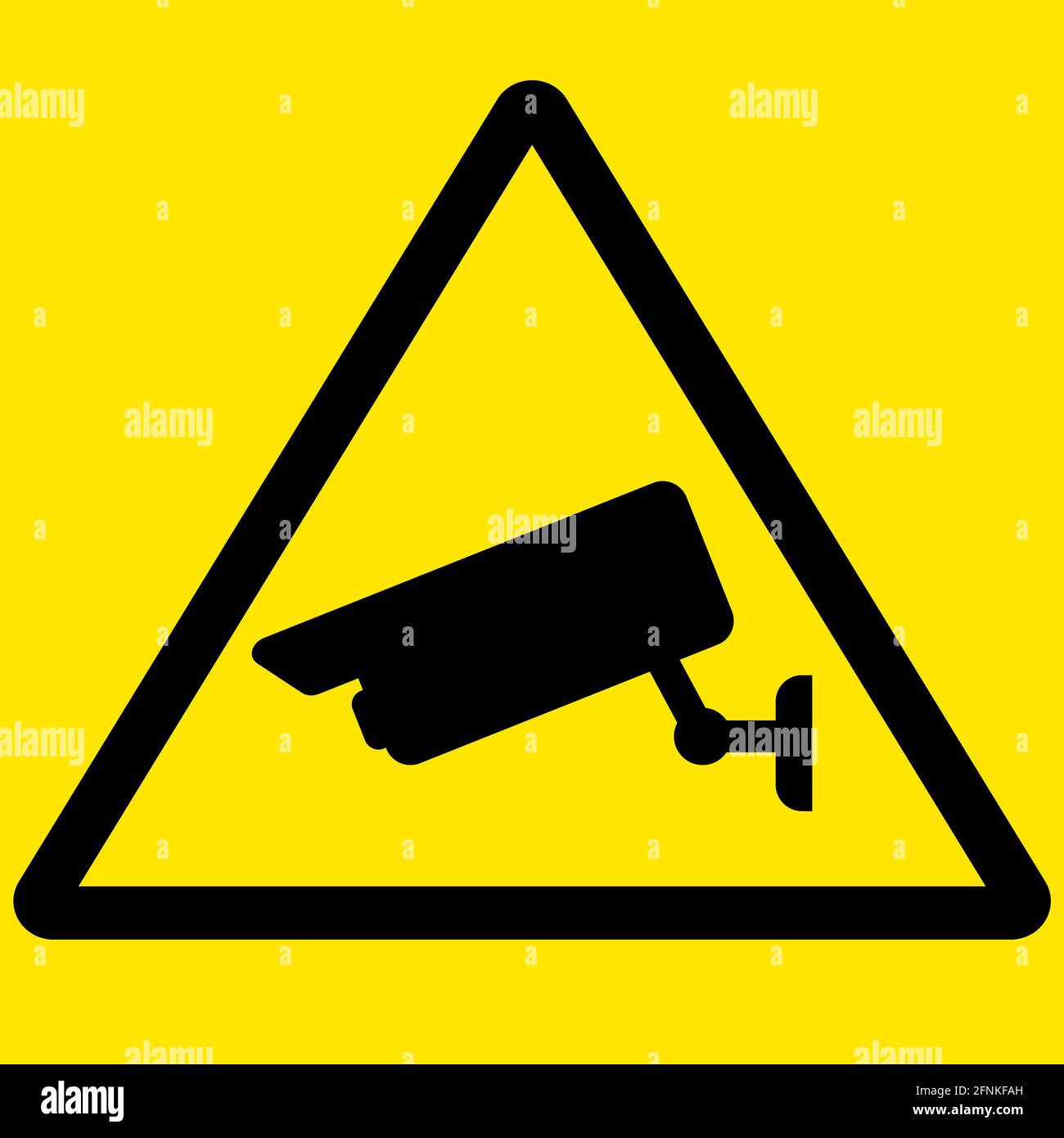 Símbolo de cámara CCTV. Símbolo de vigilancia de vídeo. Logotipo de la cámara CCTV. Estilo plano. Foto de stock