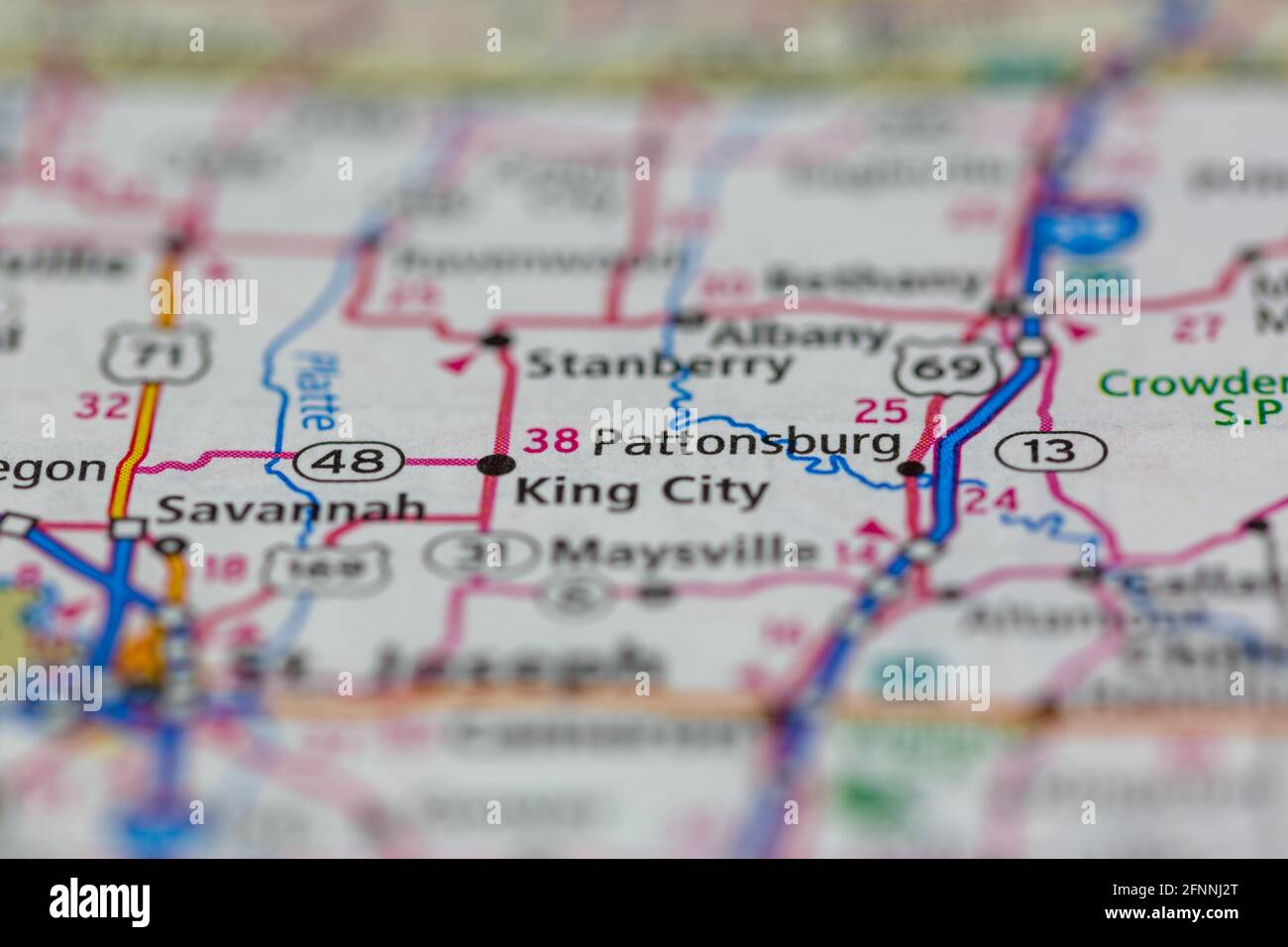 Mapa de pattonsburg fotografías e imágenes de alta resolución Alamy