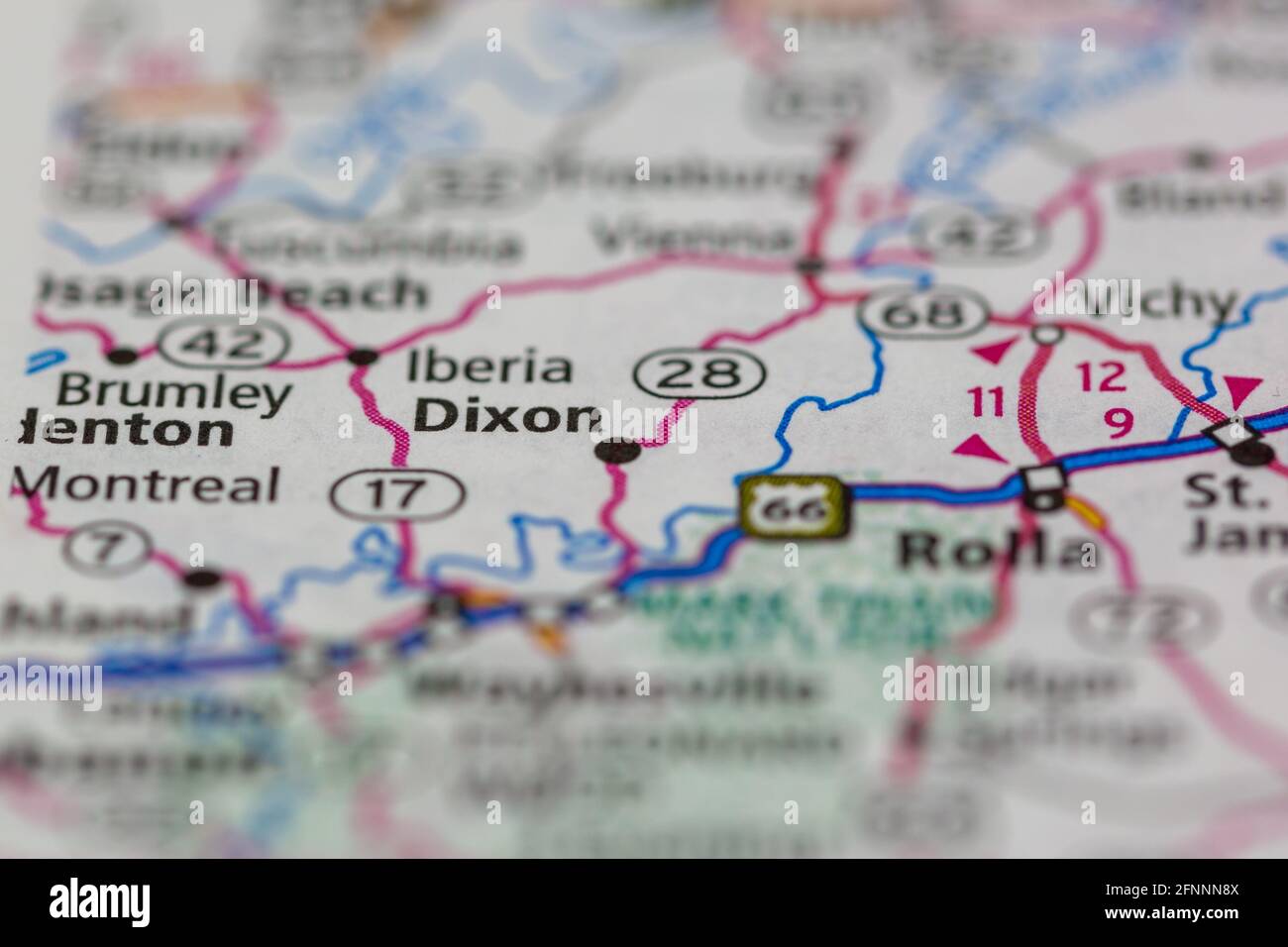 Mapa de dixon missouri fotografías e imágenes de alta resolución Alamy