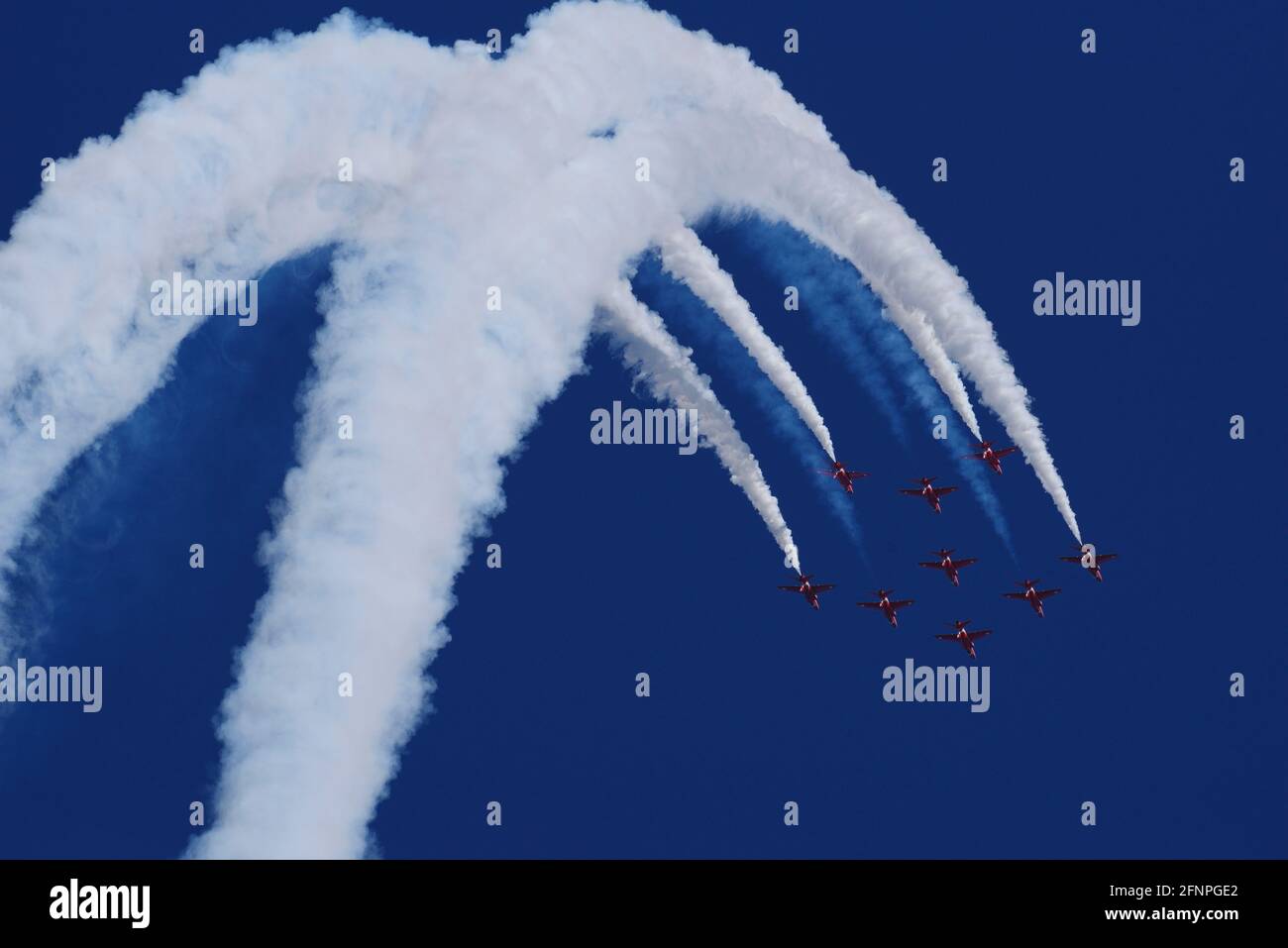 Flechas rojas de la Royal Air Force Foto de stock