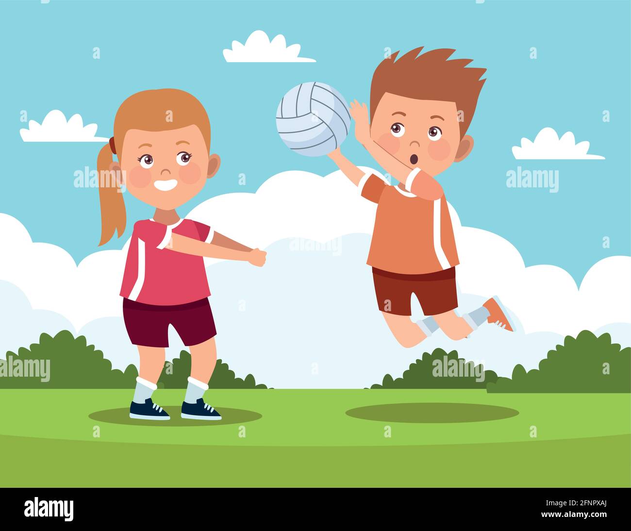 Jugadores De Voleibol Animados Vector Fotografías E Imágenes De Alta Resolución Alamy