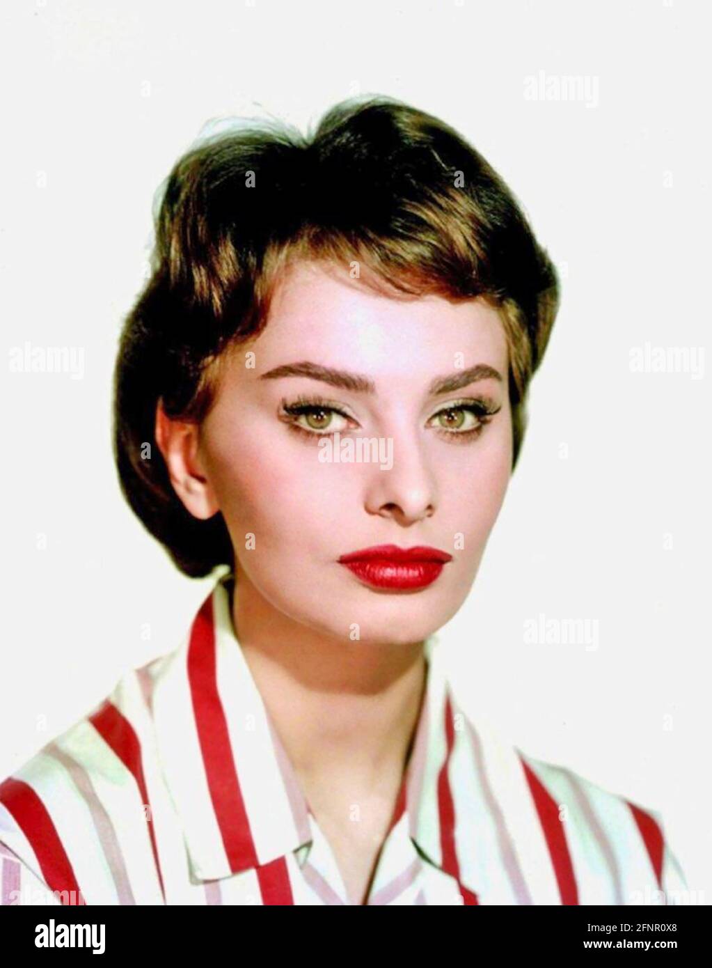 SOPHIA LOREN actriz de cine italiana alrededor de 1960 Foto de stock