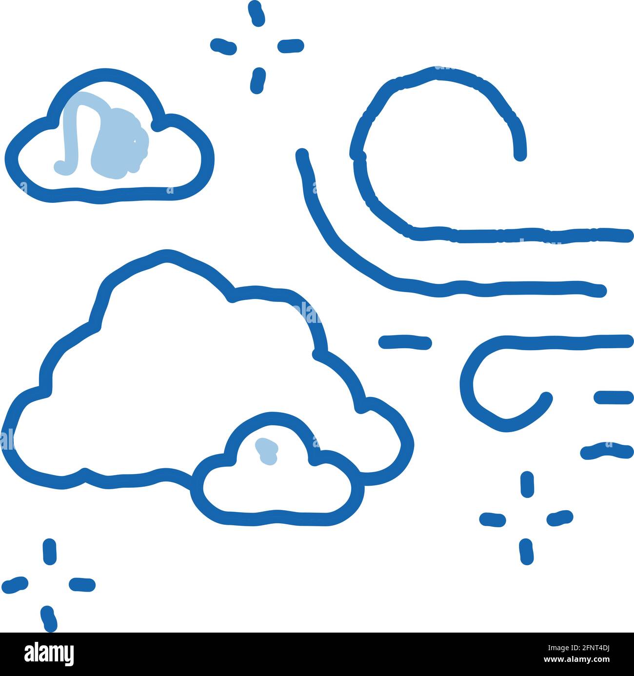 olor aire fresco doodle icono dibujo dibujado a mano Imagen Vector de stock  - Alamy