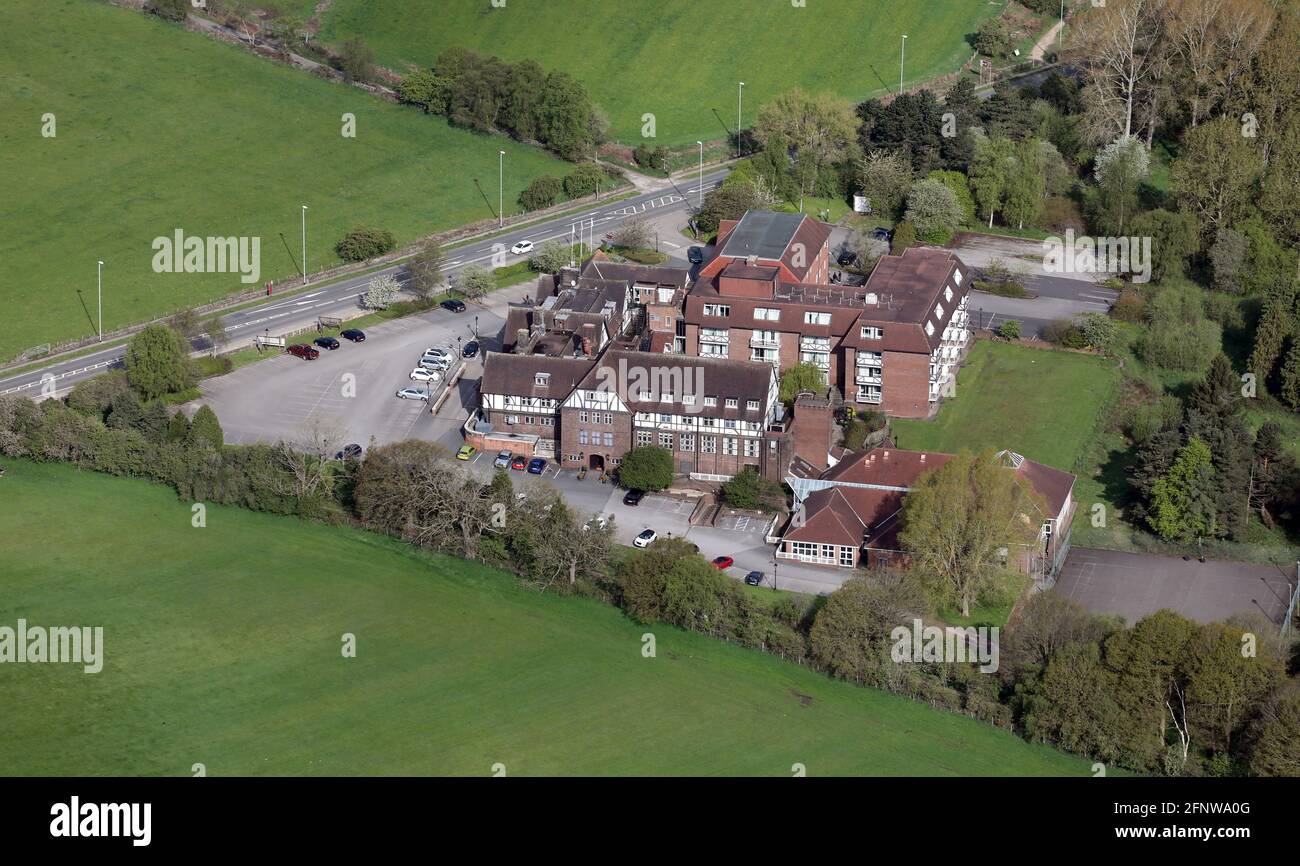 Vista aérea del Mercure Leeds Parkway Hotel, North Leeds, West Yorkshire Foto de stock