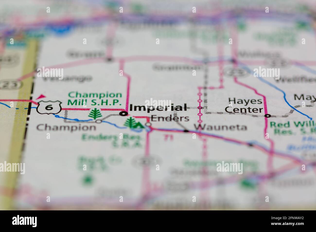 Mapa de imperial nebraska fotografías e imágenes de alta resolución Alamy
