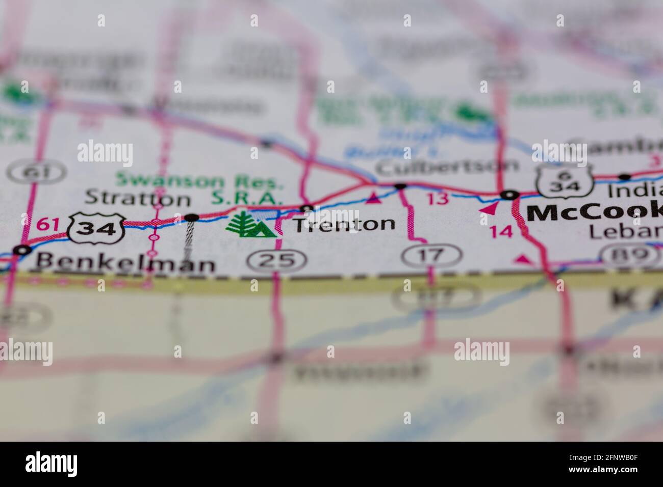 Mapa de trenton nebraska fotografías e imágenes de alta resolución Alamy