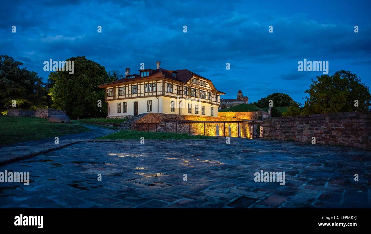 Instituto de la Ciudad de Belgrado para la Protección de Monumentos Culturales en la Fortaleza de Belgrado, Serbia, el 17 de mayo de 2021 Foto de stock