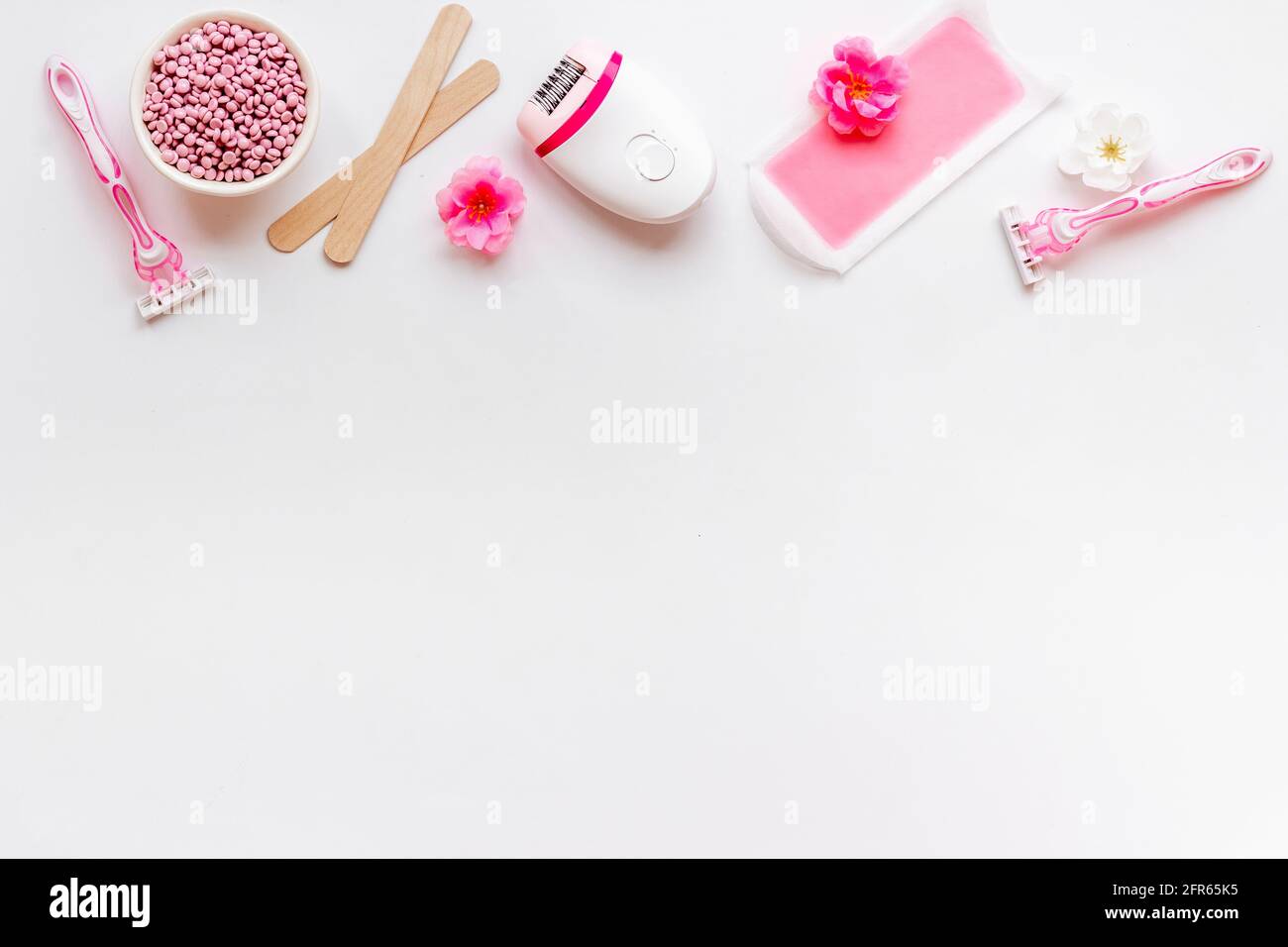 Set de depilación depiladora con tratamientos cosméticos spa