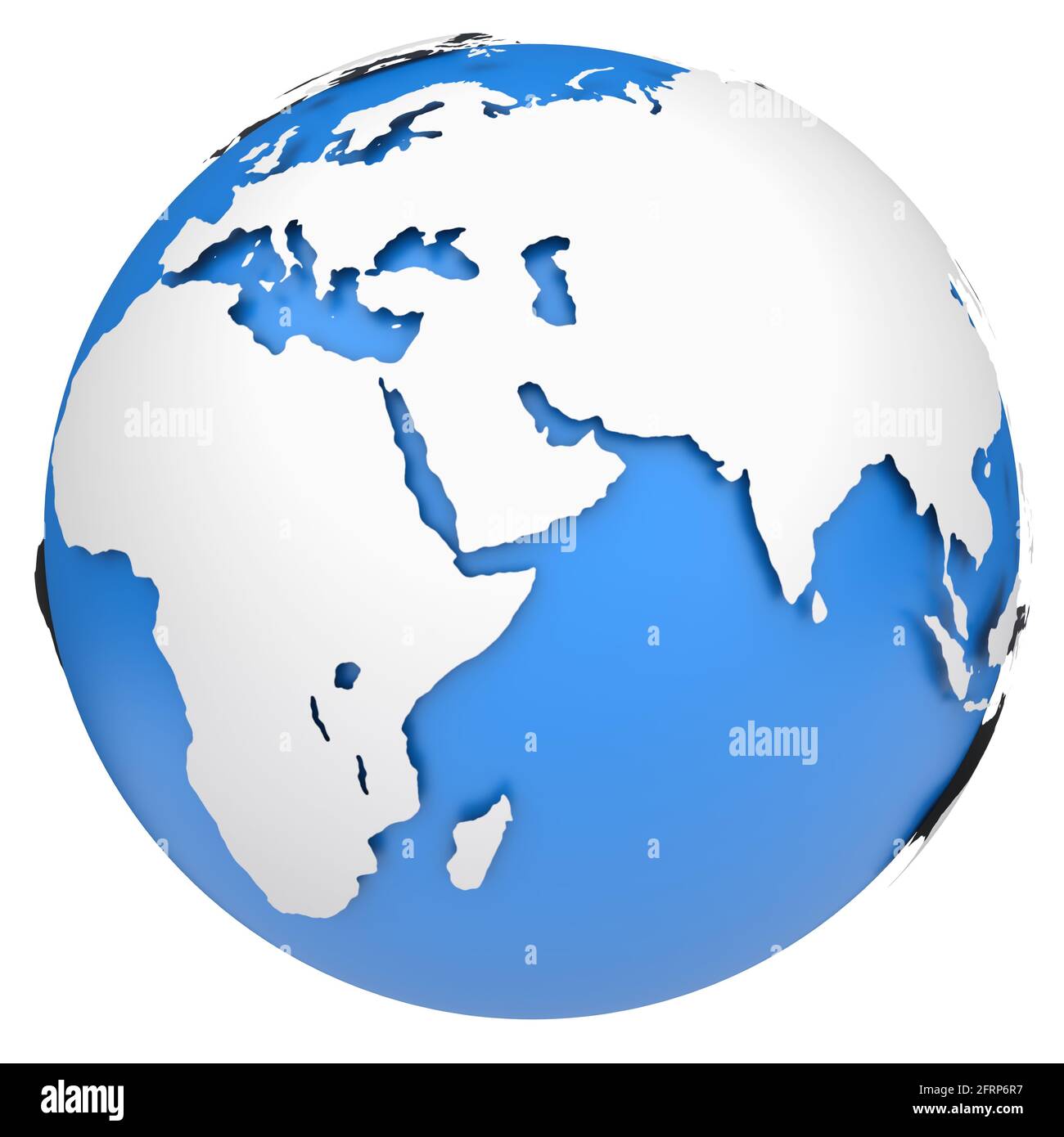 Mapa del globo terráqueo. Lado de África y Europa. 3d imagen Fotografía de  stock - Alamy