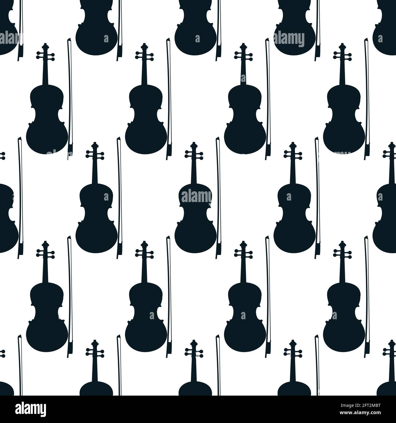 Patrón sin costuras de violines sobre fondo blanco, instrumentos musicales  clásicos de iconos, ilustración vectorial Imagen Vector de stock - Alamy
