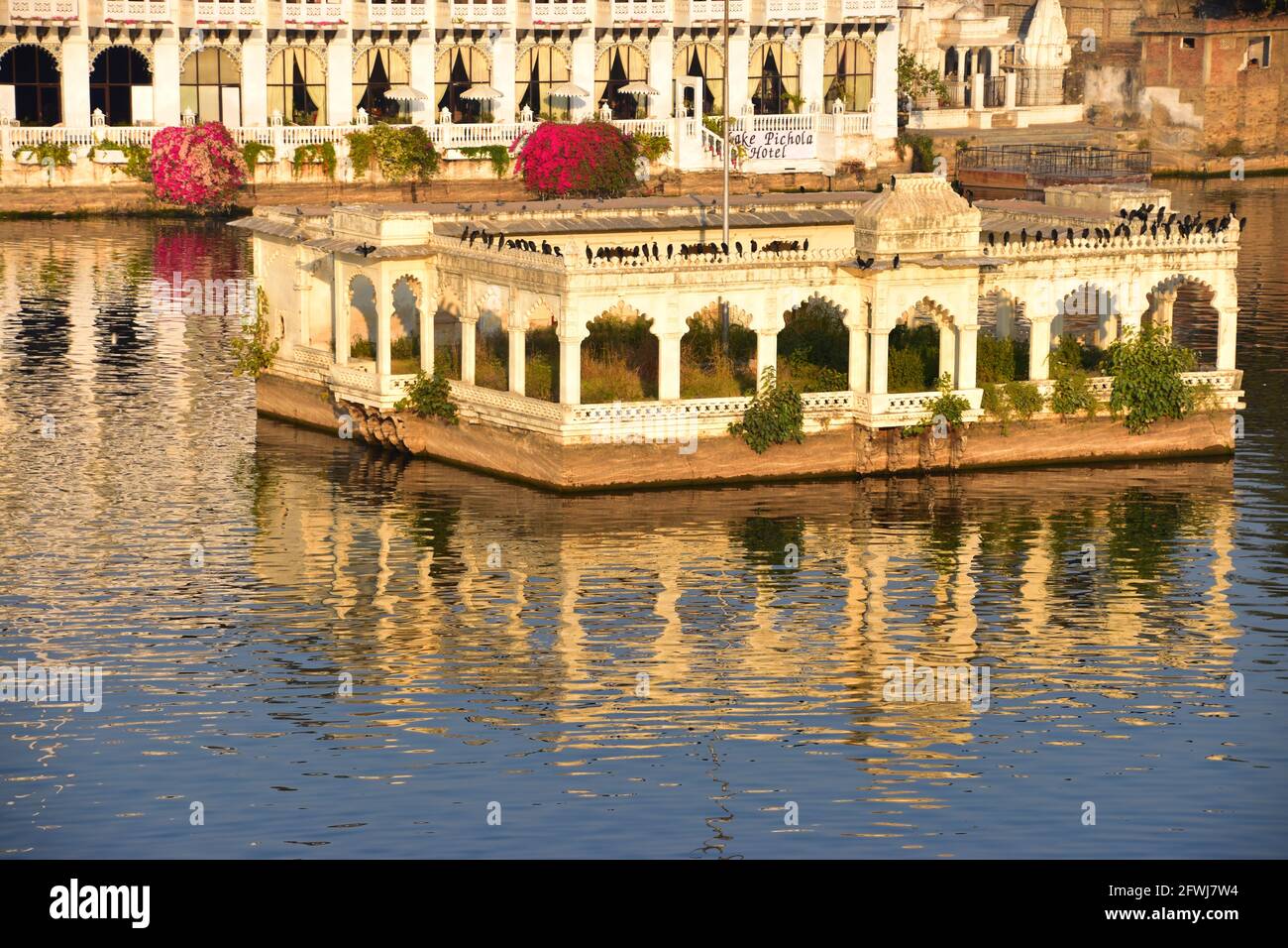 Lago Pichola, Udaipur, Rajasthan, India Foto de stock