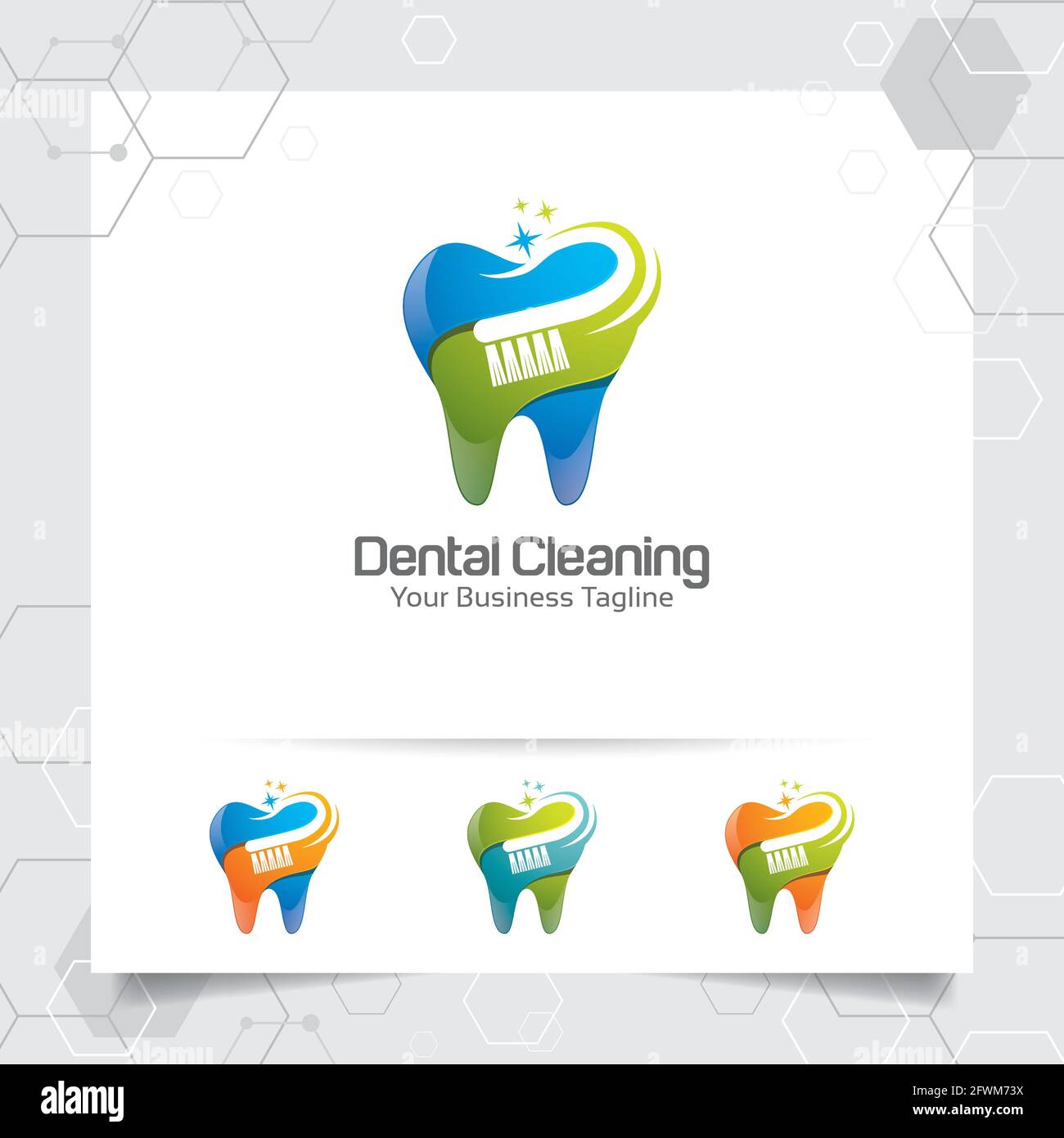 Logotipo dental dentista diseño vectorial con el concepto de cepillo de  dientes y icono de diente . Atención dental para hospital, médico, clínica  y salud Imagen Vector de stock - Alamy