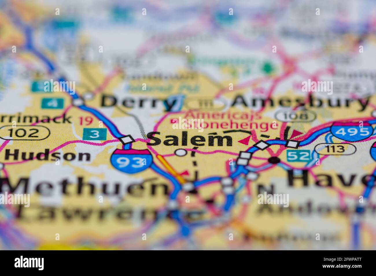 Nuevo mapa de salem fotografías e imágenes de alta resolución Alamy