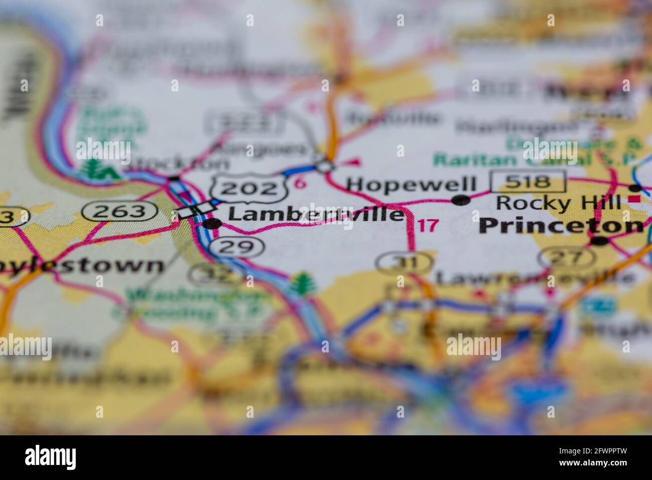 Lambertville en un mapa fotografías e imágenes de alta resolución Alamy