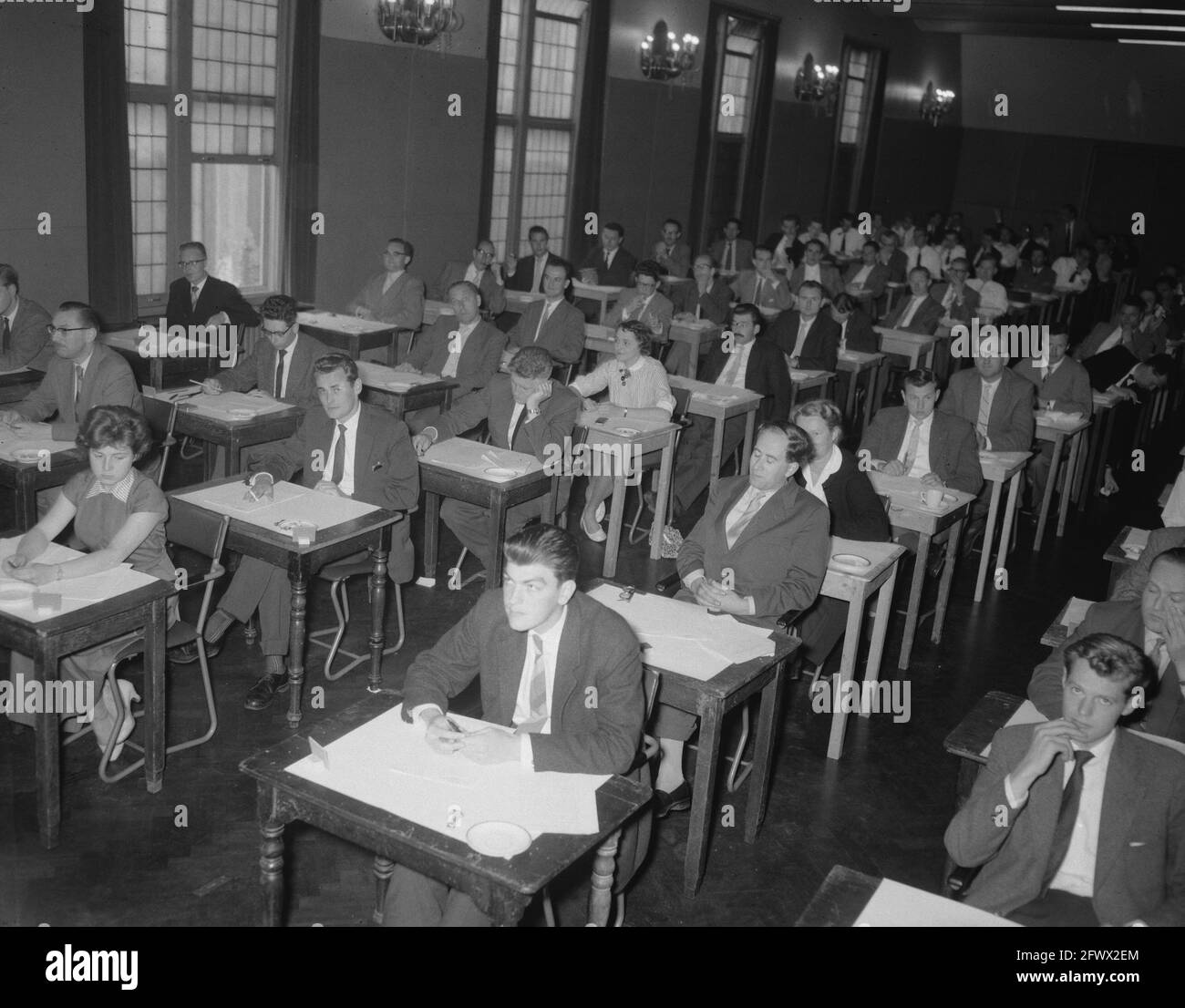 Instrucciones de la Sociedad Holandesa de Publicidad, fundación para la educación publicitaria, 27 de junio de 1958, los Países Bajos, agencia de prensa del siglo 20th foto, noticias para recordar, documental, fotografía histórica 1945-1990, historias visuales, Historia humana del siglo XX, capturando momentos en el tiempo Foto de stock