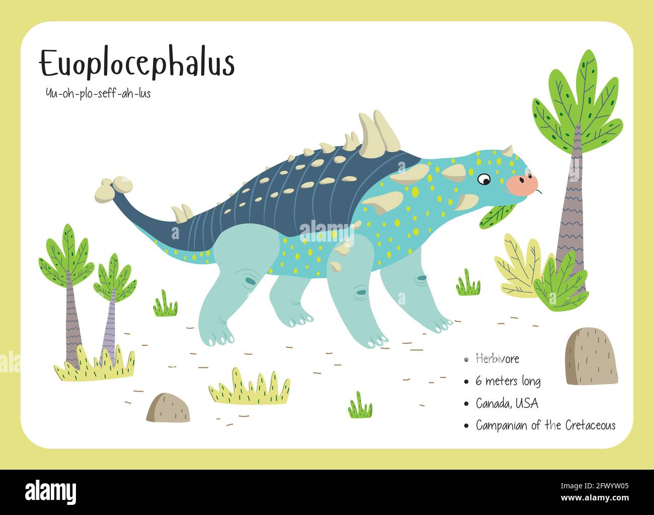 Tarjetas Flash de Hechos de los Dinosaurios Nombres de los