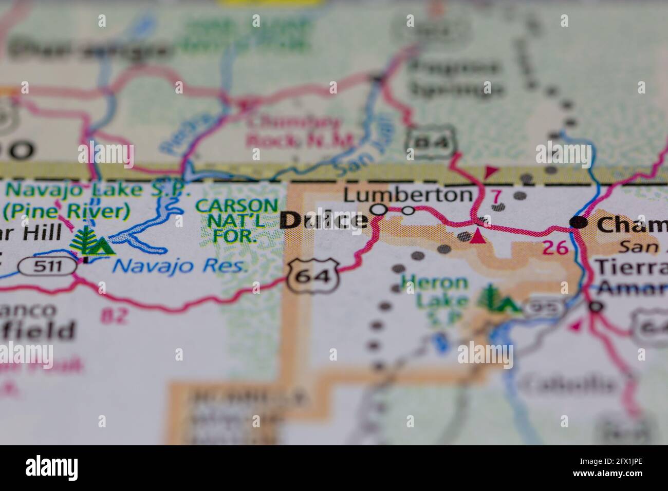 Mapa de dulce nuevo mexico fotografías e imágenes de alta resolución