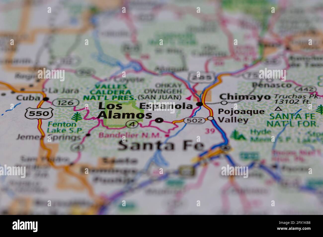 Mapa de espanola nuevo mexico fotografías e imágenes de alta resolución