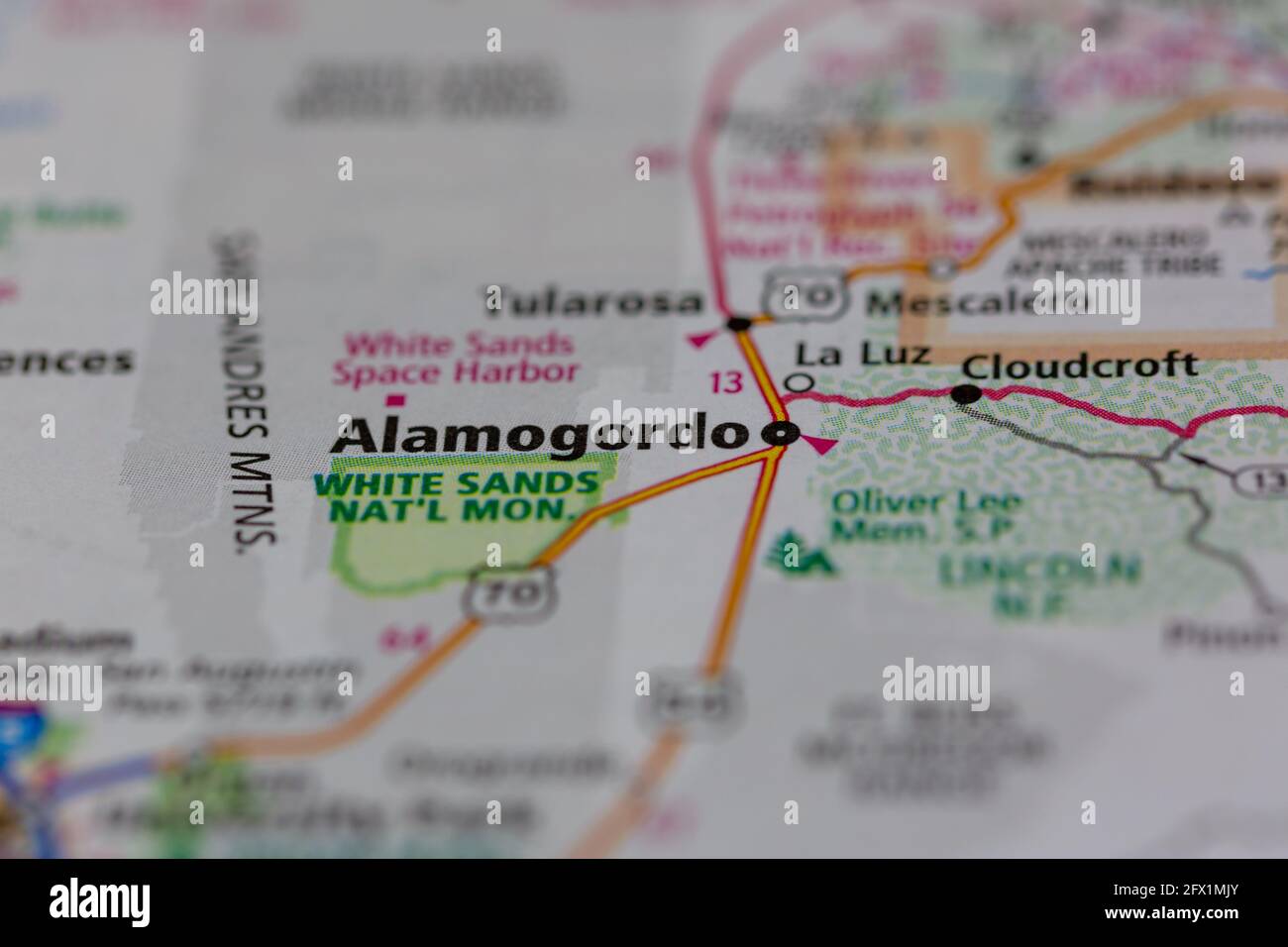 Mapa de alamogordo nuevo mexico fotografías e imágenes de alta ...