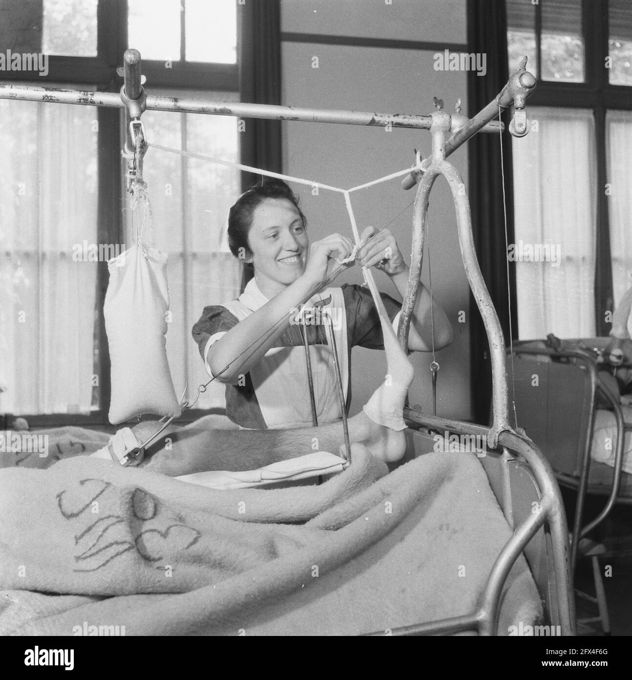 Medicina, 1945, Países Bajos, agencia de prensa del siglo 20th foto, noticias para recordar, documental, fotografía histórica 1945-1990, historias visuales, Historia humana del siglo XX, capturando momentos en el tiempo Foto de stock